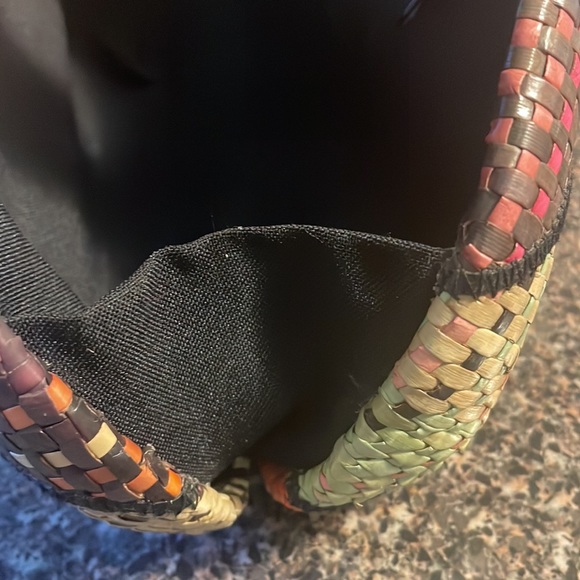 Handmade straw and leather hand bag - Picture 13 of 15